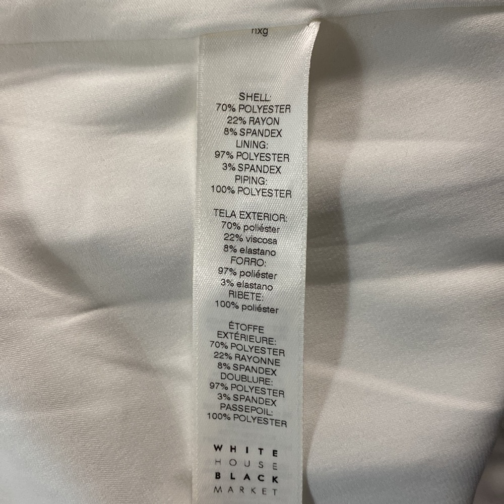 WHBM cream dress with black piping detail - Picture 8 of 10